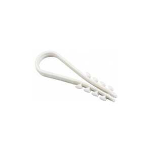 Дюбель-хомут для круглого кабеля 11-18мм нейлон белый Simple (100шт) код. plc-ncc-11x18w | EKF ( 9 упак.)