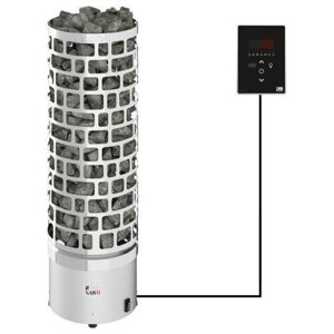 Электрическая банная печь Sawo Aries ARI3-45Ni2-P 4.5 кВт 30 см 93 см 30 см серебристый 6 м