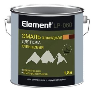 Эмаль аклидная Element LP-060 для пола 1,8 л, золотисто-коричневый