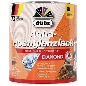 Эмаль акриловая Dufa Aqua-Hochglanzlack база 3 бесцветная глянцевая 0,75 л