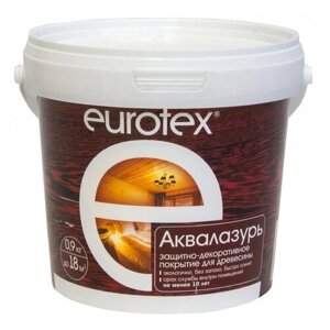 EUROTEX пропитка Аквалазурь, 0.9 кг, 0.9 л, бесцветный