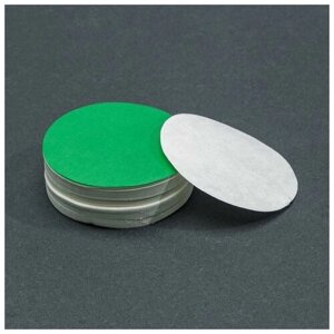 Фильтры d 55 мм, зелёная лента, марка ФММ, очень медленной фильтрации, набор 100 шт