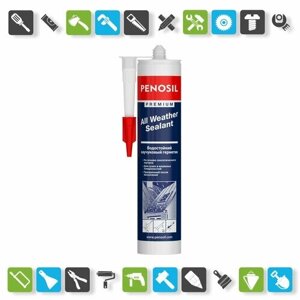 Герметик Penosil Premium All Weather Sealant, всепогодный, прозрачный (280 мл)