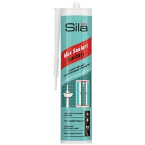Герметик Sila PRO Max Sealant Sanitary, силиконовый санитарный 280 мл. прозрачный 1 шт.