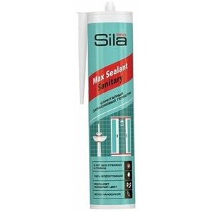 Герметик силиконовый санитарный, бесцветный "Sila PRO MAX Sealant" 280 мл
