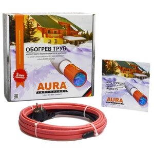 Греющий кабель саморегулирующийся AURA FS 17-3 51 Вт 3 м экранирование