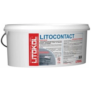 Грунтовка Litokol Litocontact, 5 кг, 5 л, розовый