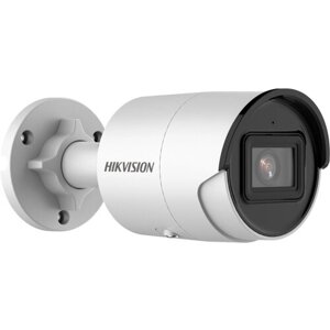 Hikvision Видеонаблюдение HIKVISION DS-2CD2083G2-IU (4mm) 8Мп уличная цилиндрическая IP-камера с EXIR-подсветкой до 40м и технологией AcuSense Белый