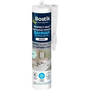 Идеальный герметик Bostik Perfect Seal Ванная Силикон Экстра прозрачный, 280 мл BOK638615P