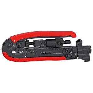 Инструмент для заделки кабеля Knipex KN-974020SB черный/красный