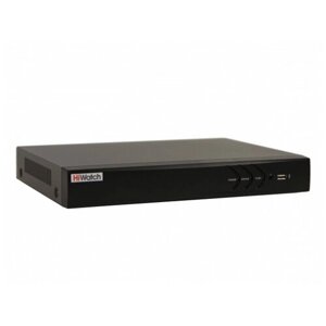 IP Видеорегистратор HiWatch DS-N316/2P (D) 16 IP камер 8МП 4096x2160, 16 PoE портов, 2 SATA 30к/с на канал H. 265+ черный