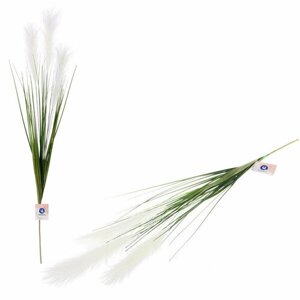 Искусственная трава для декора 90см белая