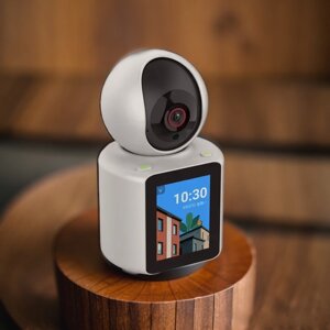 Камера видеонаблюдение, с двойной аудио и видео связью, поворотная, wi-fi, с датчиком движения