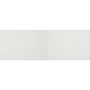 Керамическая плитка KERAMA MARAZZI 12154R Гарса структура белый матовый обрезной. Настенная плитка (25x75) (цена за 1.125 м2)