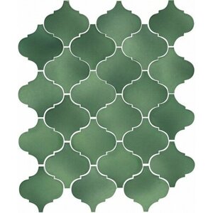 Керамическая плитка KERAMA MARAZZI 65008 Арабески Майолика зеленый. Настенная плитка (26x30) (цена за 0.59 м2)