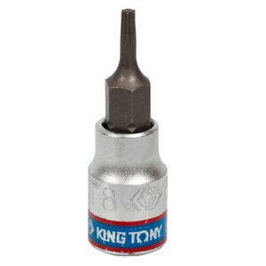 KING TONY Насадка (бита) торцевая 1/4", Torx T8, L 37 мм