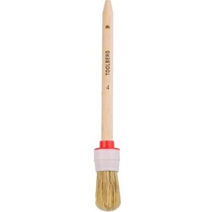 Кисть круглая №4 (25 мм), натуральная щетина, деревянная ручка