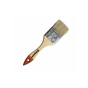 Кисть плоская, натуральная щетина, деревянная лакированная ручка П012 петрович (Артикул: 4100000188; Размер 63 мм)