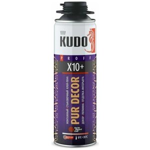 Клей-пена монтажный и стыковочный профессиональный Pur Decor X10+ 650мл KUDO KUPP06B10HC