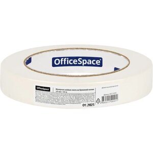 Клейкая лента малярная OfficeSpace, 19мм*50м, ШК (арт. 353366)
