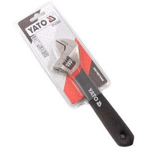 Ключ разводной YATO 200 мм с обрезиненной ручкой YT-21651