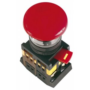 Кнопка Грибок AEAL-22 d=22мм 1з+1р 240В с фиксацией красная IEK (1/10)
