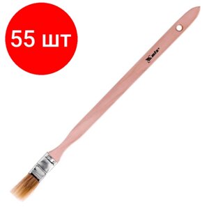 Комплект 55 штук, Кисть радиаторная 25 мм (1) натуральная щетина дер. ручка MTX 83840