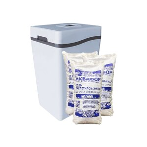 Комплект «Фильтр Аквафор S (WS/A) 800 P1 - очистка сероводорода, умягчение, обезжелезивание (1,6 м/ч) + 3 мешка соли по 25 кг»