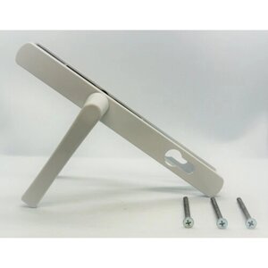 Комплект ручек для узкопрофильных замков FURAL НГ-92.40.25.02 для алюминиевой двери, для двери ПВХ / белые
