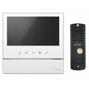 Комплект видеодомофона и вызывной панели COMMAX CDV-70HM2 (Белый) / AVC 305 (Черная)