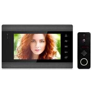 Комплект видеодомофона MUSE WIFI-KIT Full HD 7 дюймов, видеодомофон в квартиру /домофон в подъезд / видеодомофон для частного дома
