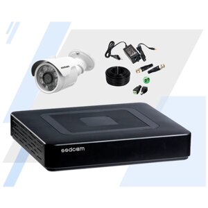 Комплект видеонаблюдения на 1 уличную AHD видеокамеру 2.1 мегапикселя (1920х1080) SSDCAM AVK-03