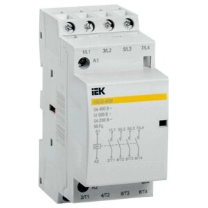 Контактор модульный КМ20-40М AC IEK MKK11-20-40 (6шт. в упак.)