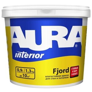 Краска акриловая Aura Interior Fjord матовая белый 0.9 л 1.3 кг