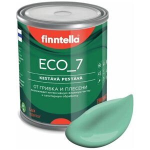 Краска акриловая finntella Eco_7 Anti Plesen моющаяся матовая viilea 0.9 л