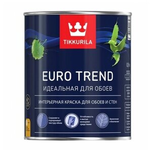 Краска акриловая Tikkurila Euro Trend матовая белый 0.9 л 1.1 кг