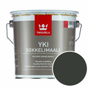 Краска для цоколя Tikkurila Yki Socle RAL 9005 (Глубокий черный - Jet black) 2,7 л