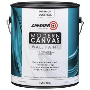 Краска латексная Zinsser Modern Canvas Wall Paint Eggshell яичная скорлупа белый 3.43 л