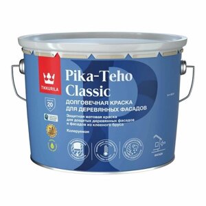 Краска матовая для деревянных фасадов Tikkurila Pika-Teho Classic (9л) 2680 Vipunen