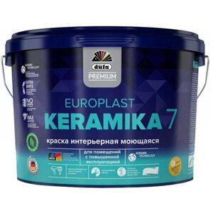 Краска в/д DUFA Premium EuroPlast Keramika 7 база 3 для стен и потолков 2,5л б/ц, арт. МП00-006968