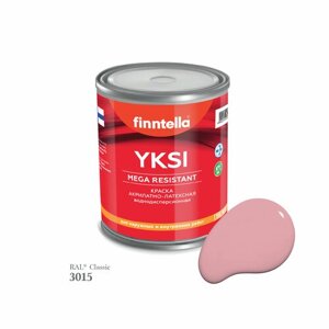 Краска YKSI, цвет RAL3015 Светло-розовый (Light pink), 0,9л