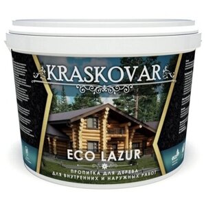 Kraskovar пропитка Eco Lazur, 9 л, рябина