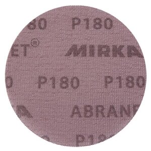 Круг шлифовальный Mirka D 150мм P180 на липучке 5 шт. сетчатая основа