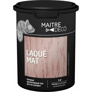 Лак декоративный Maitre Deco Laque Mat для лессировки матовый 1 кг