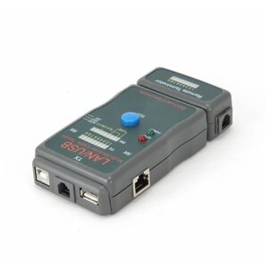LAN тестер cablexpert NCT-2, 100/1000 base-TX, для UTP, STP, RJ-11, USB-кабеля