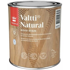 Лазурь Ультрастойкая Tikkurila Natural 9л Полуглянцевая Срок Защиты до 12 лет / Тиккурила Натурал.