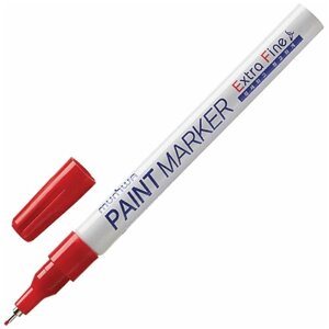 Маркер-краска лаковый MUNHWA "Extra Fine Paint Marker", красный, 1 мм, нитро-основа, EFPM-03, 2 шт.