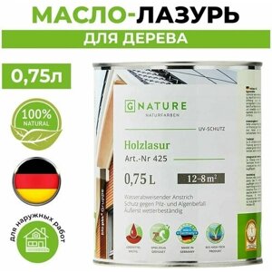 Масло GNATURE 425 Holzschutz Öl-Lasur, 2059 Крапива, 0.75 л, 1 шт.