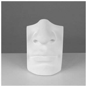 Мастерская Экорше Гипсовая фигура, нос с губами Давида «Мастерская Экорше», 16 х 11 х 25 см