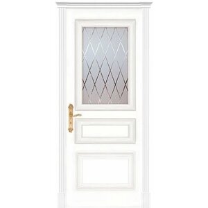 Межкомнатная дверь Дариано Виченца-3 гравировка Англия эмаль